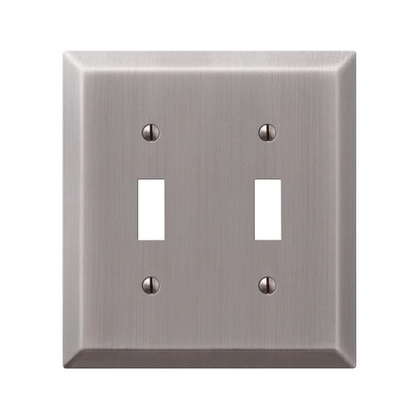 Amerelle Electrical Box Cover, 2 Gang, Steel 163TTAN